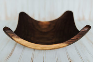 17-inch Walnut Four Corners Bowl