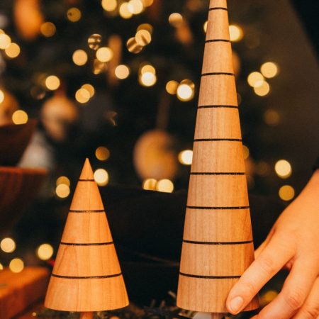 Hand Turned Wooden Trees