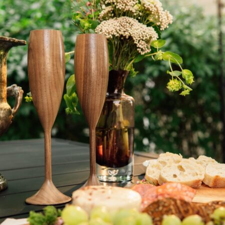 Wooden Wine Flutes