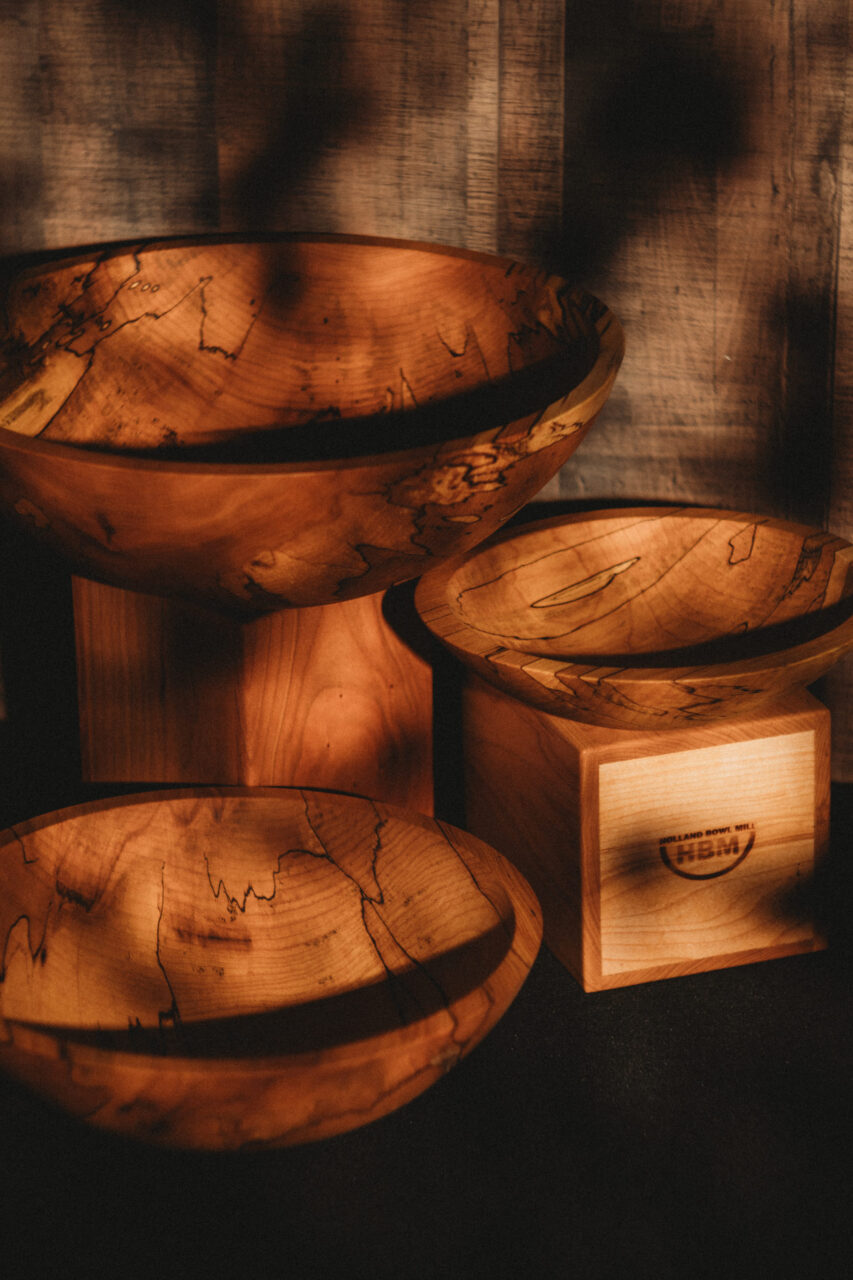 12-inch Spalted Maple Wooden Bowl - Image 5