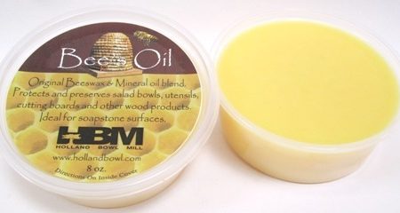 An 8 oz. tub of our famous Bee's Oil bowl preserver.