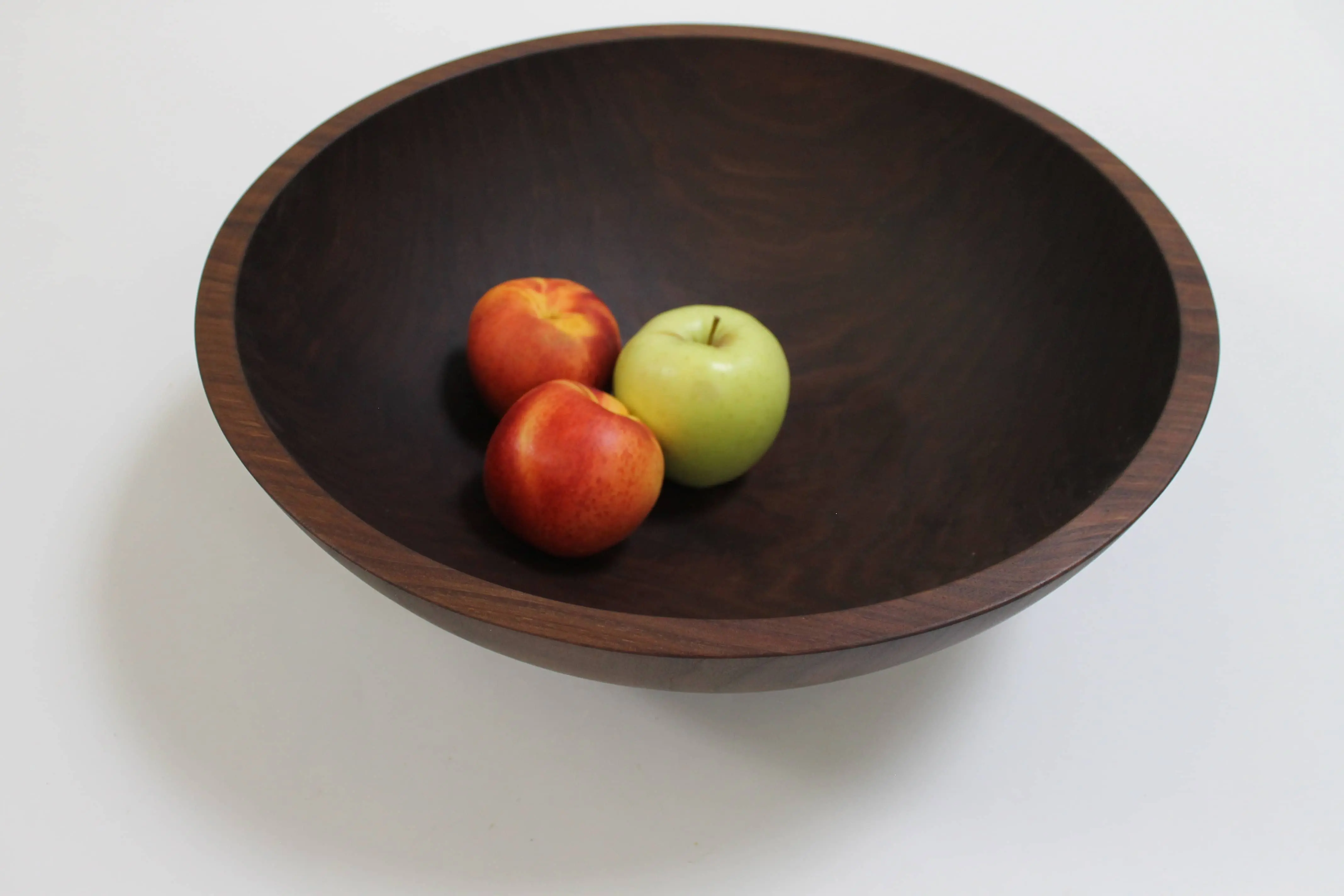 17 inch Walnut Bowl with Bee's Oil Finish - Image 4